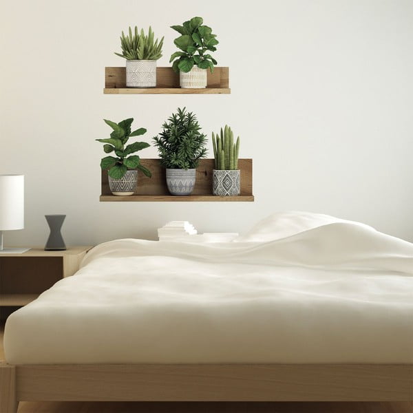 Autocolant de perete 60x35 cm 3D effect Green Plants – Ambiance-image-1