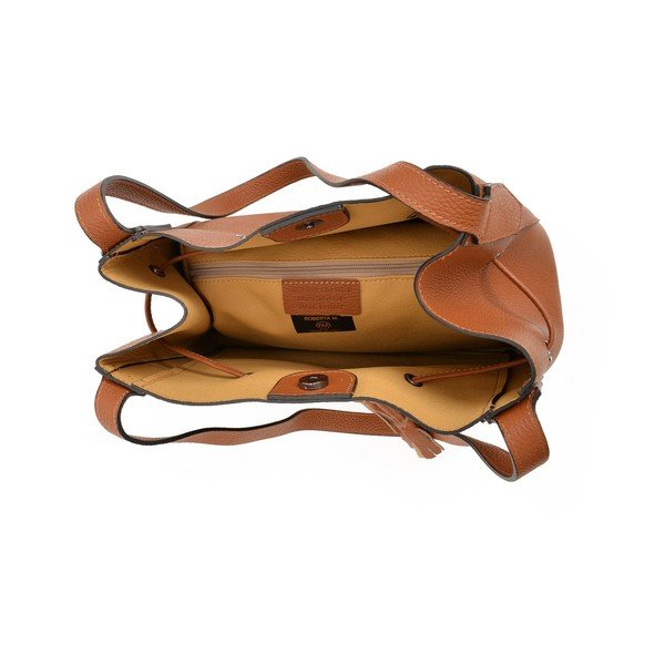 Geantă Tote din piele Roberta M Anete, maro-image-4