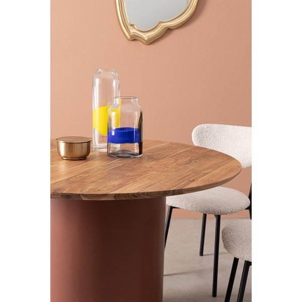 Scaun de dining crem tapițat Ludmilla – Bizzotto-image-2