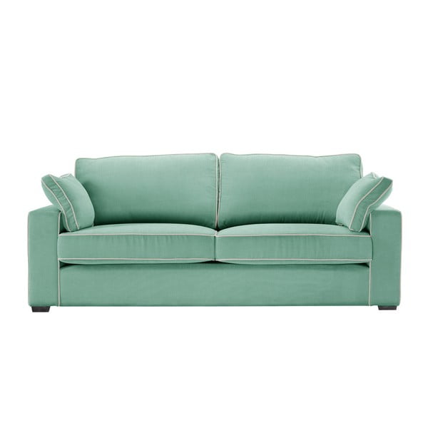 Canapea cu 3 locuri Jalouse Maison Serena, verde mentă