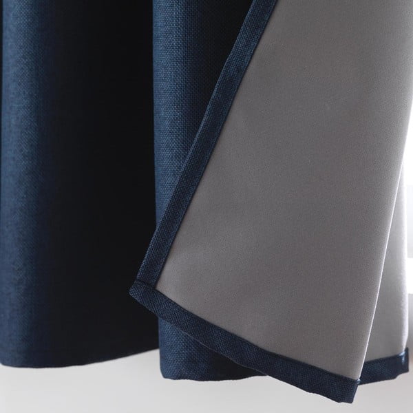 Draperie albastru-închis blackout 140x180 cm Crepuscule – douceur d'intérieur-image-3