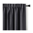 Draperie gri închis dimout (semi-opacă) 140x270 cm Kierra – Restilo