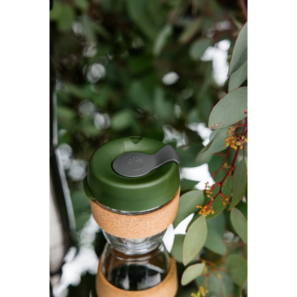 Cană de voiaj verde 454 ml Brew Cork Pine L – KeepCup-image-1