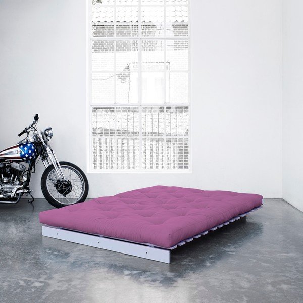 Canapea extensibilă Karup Roots White/Taffy Pink-image-2