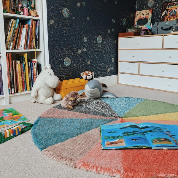 Covor pentru copii lavabil/țesut manual din lână ø120 cm Pie Chart – Lorena Canals-image-4