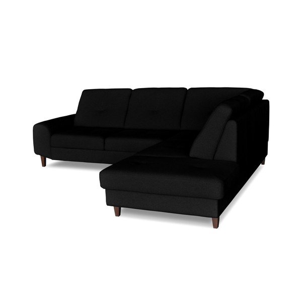 Colțar extensibil  Windsor  & Co. Sofas Beta, colț partea dreaptă, negru-image-1