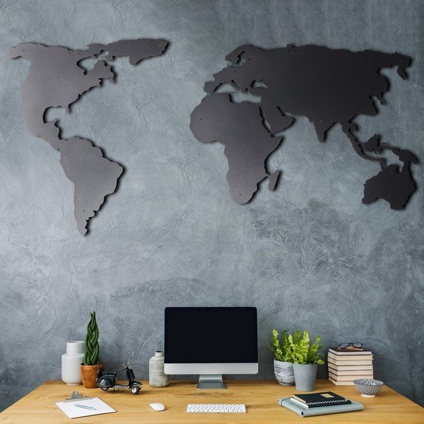 Hartă 120x60 cm de perete Silhouette – Bystag-image-4