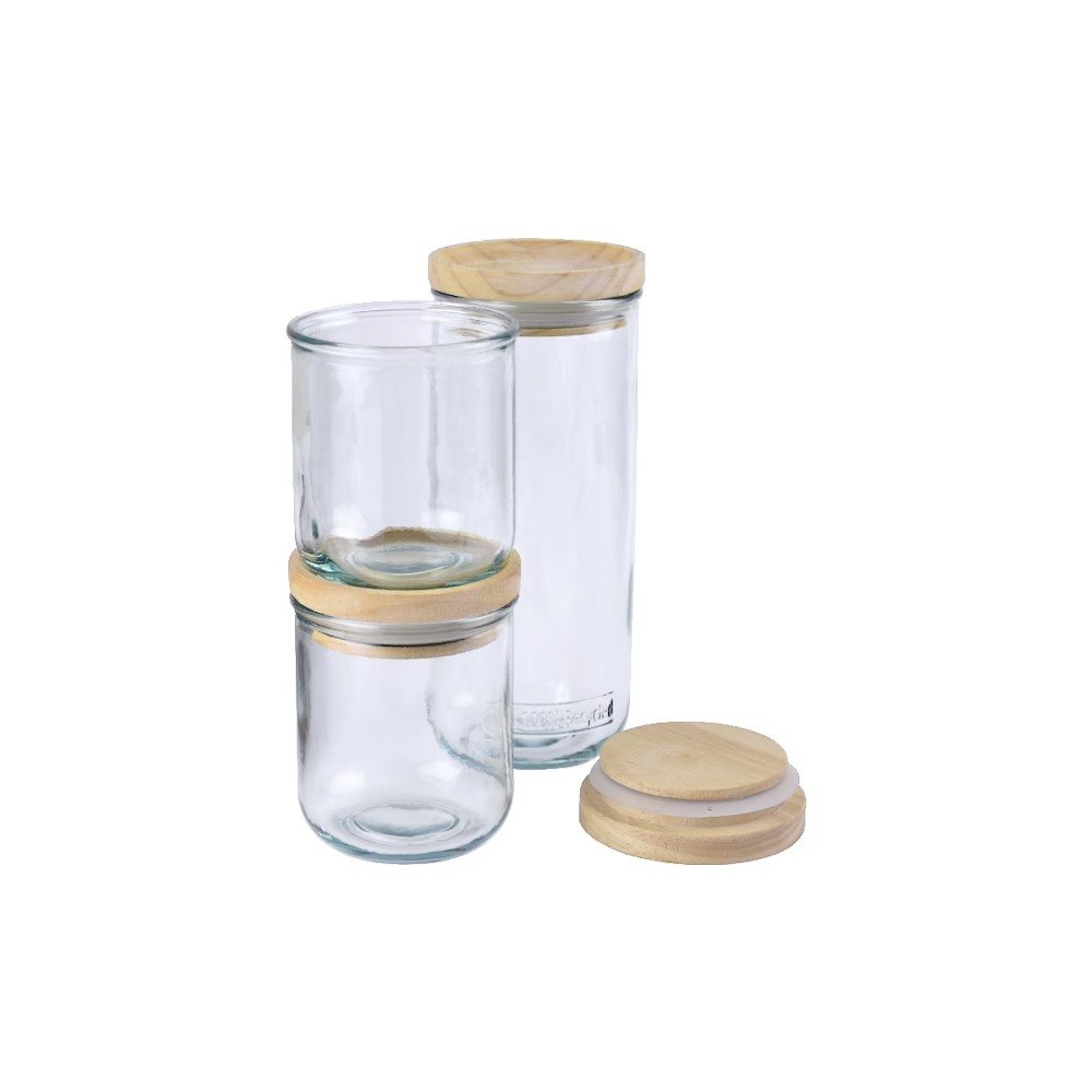 Set 3 borcane de sticlă Hermetic – Ego Dekor