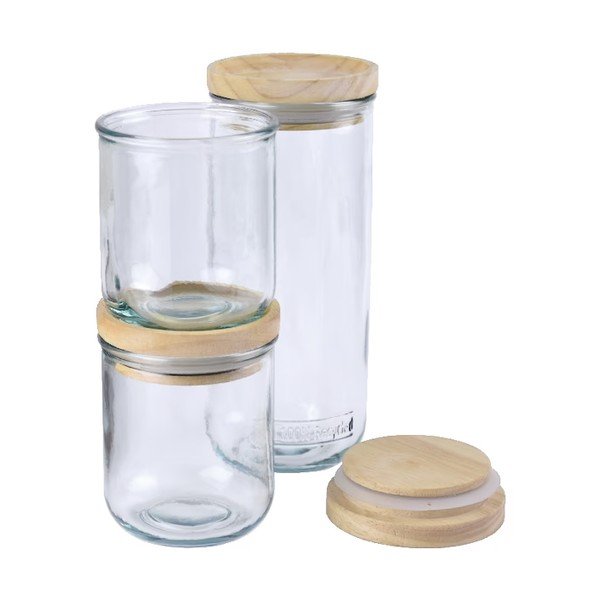 Set 3 borcane de sticlă Hermetic – Ego Dekor