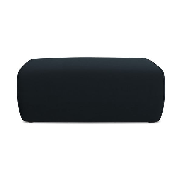 Taburet albastru închis cu tapițerie din catifea Kapua – Makamii