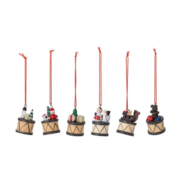 Ornamente de Crăciun 6 buc. din lemn ø 3 cm Bertie – Bloomingville