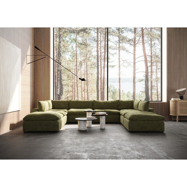 Colțar verde (în formă de "U") Moonlight – Furninova -image-1