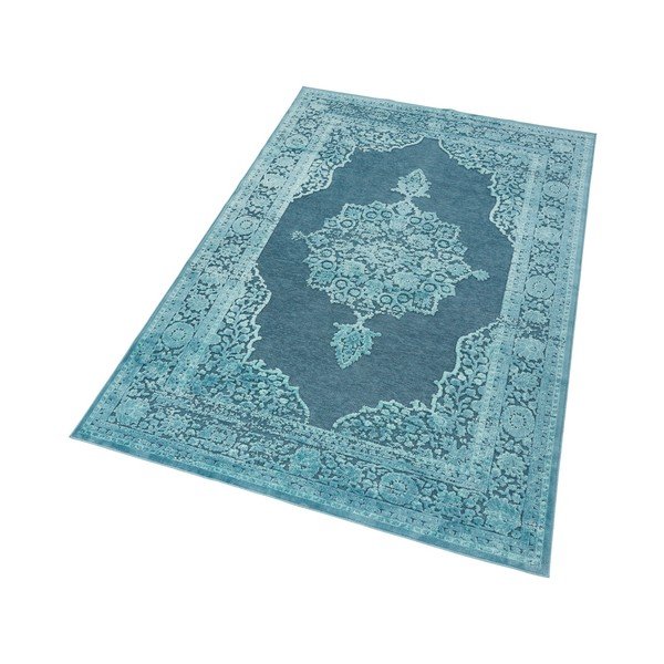 Covor din viscoză Mint Rugs Shine Willow, 120 x 170 cm, albastru-image-3