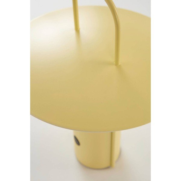 Veioză galbenă LED cu intensitate reglabilă din metal (înălțime 24 cm) Venna – Jotex-image-2