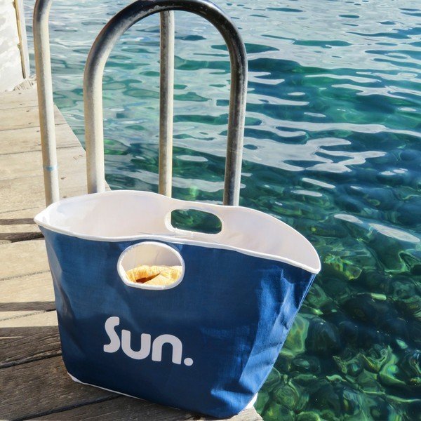 Geantă de plajă Sunnylife Everything Bag, albastru-image-1