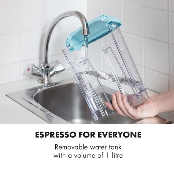 Espresor de cafea Klarstein Espressionata Gusto, albastru-image-1