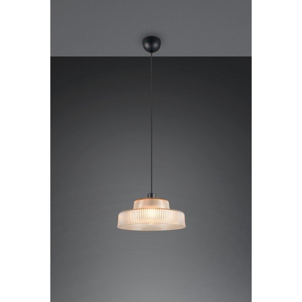 Lustră chihlimbar cu abajur din sticlă ø 35 cm Abella – Reality-image-1