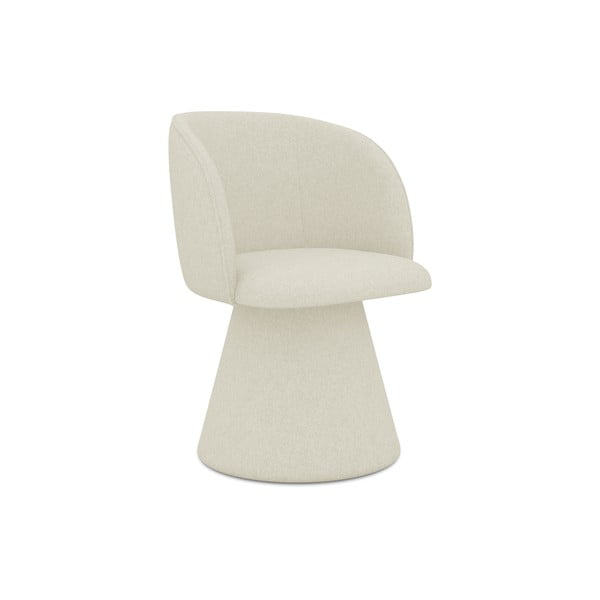Scaun de sufragerie crem tapițat Maia – Makamii