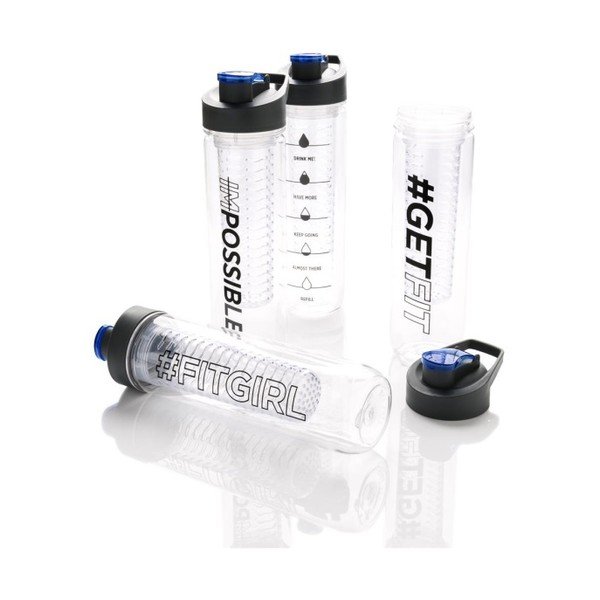 Sticlă cu mesaj motivațional, cu sită pentru fructe XD Design Getfit, 800 ml-image-1