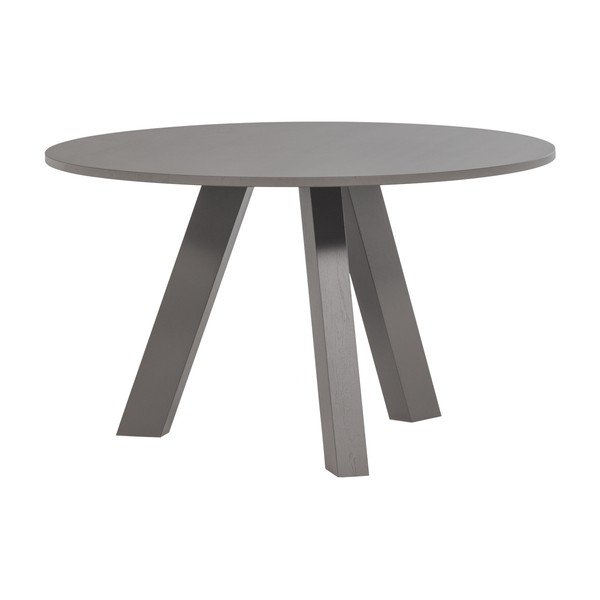 Masă de dining rotundă din lemn de stejar ø 129 cm Rhonda – WOOOD-image-2