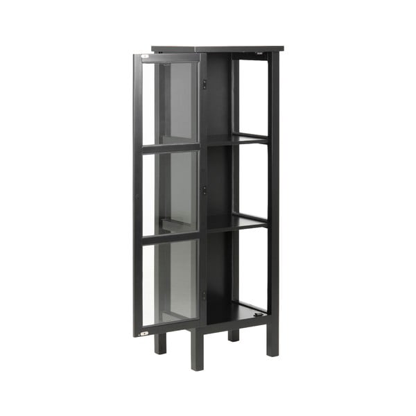 Vitrină Actona Eton, înălțime 136,5 cm, negru-image-2