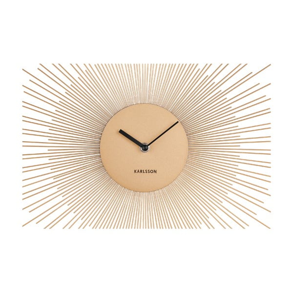 Ceas de perete Karlsson Peony Large, auriu, ø 60 cm-image-3