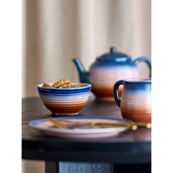 Boluri mici albastre/portocalii 4 buc. pentru supă din ceramică 350 ml Tatum – Bloomingville-image-1