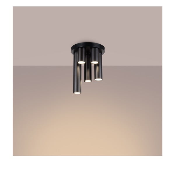 Plafonieră neagră Castro – Sollux-image-1