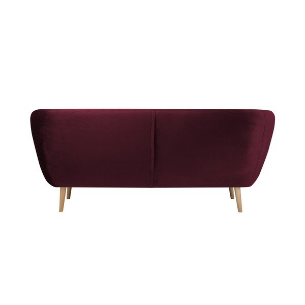 Canapea cu 3 locuri Mazzini Sofas BENITO, vișiniu-image-2
