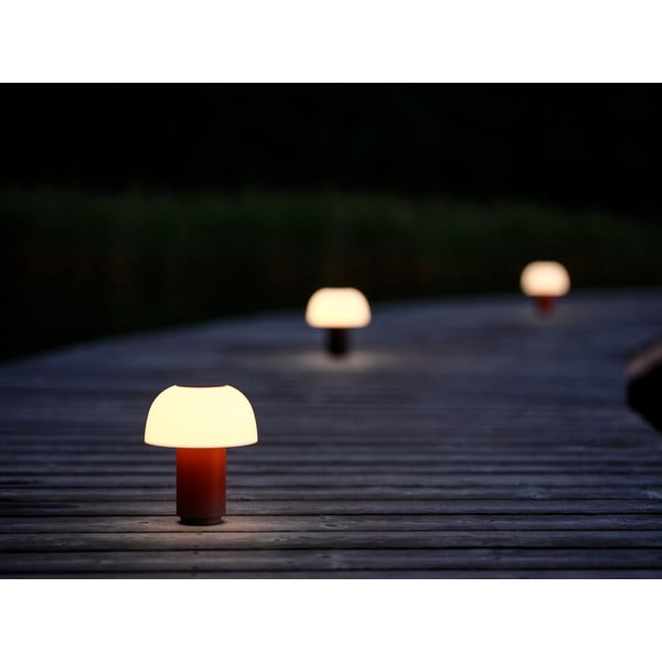 Veioză portocalie LED cu intensitate reglabilă din aluminiu (înălțime 22 cm) Harvest – Zone-image-1