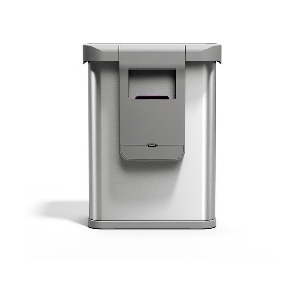 Coș de gunoi argintiu cu senzori de deschidere din oțel 58 l Sensor – simplehuman-image-2