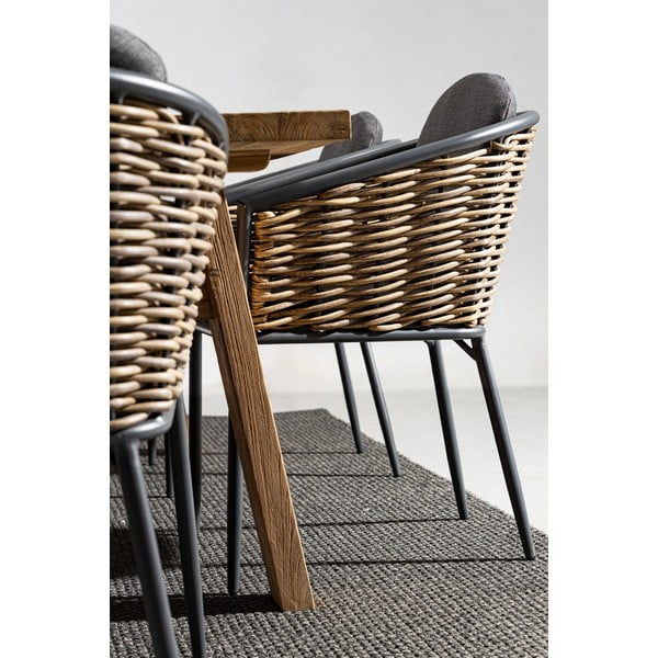 Scaun de grădină gri din metal Maribela   – Bizzotto-image-2