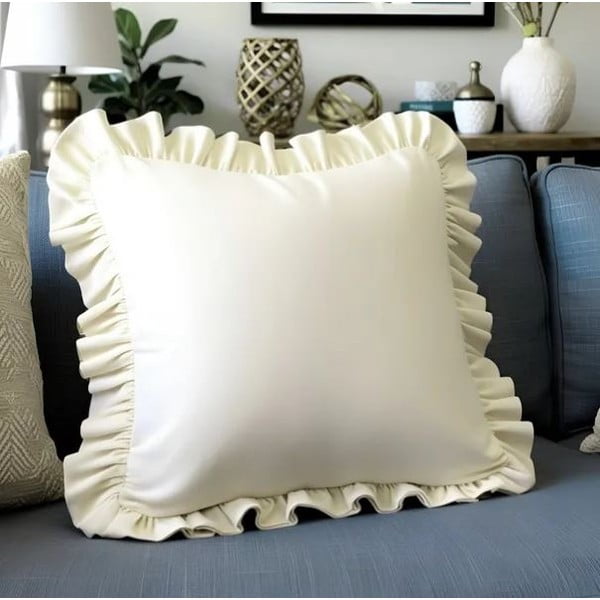 Față de pernă din amestec de bumbac 40x40 cm Ruffled – Mila Home-image-3