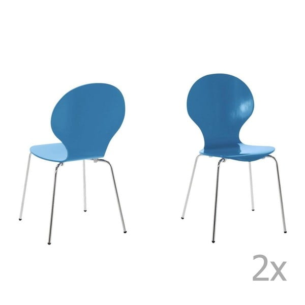 Set 4 scaune Actona Marcus, albastru