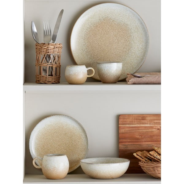 Serviciu de masă 12 buc. din gresie Paula – Bloomingville-image-4