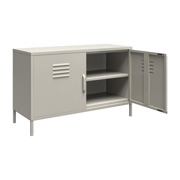 Dulap crem din metal 100x64 cm Bradford – Støraa-image-3