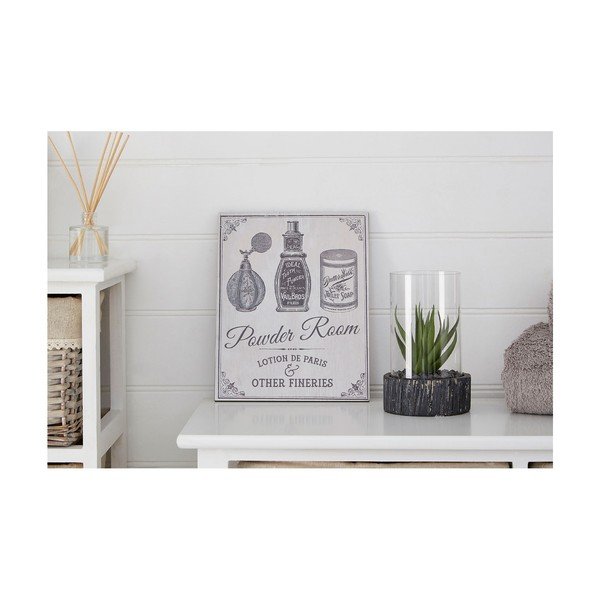 Tablou pentru baie Premier Housewares Powder Room, 20 x 25 cm-image-3