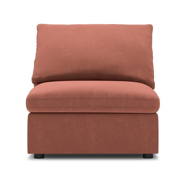 Modul cu tapițerie din catifea pentru canapea de mijloc Windsor & Co Sofas Galaxy, roz