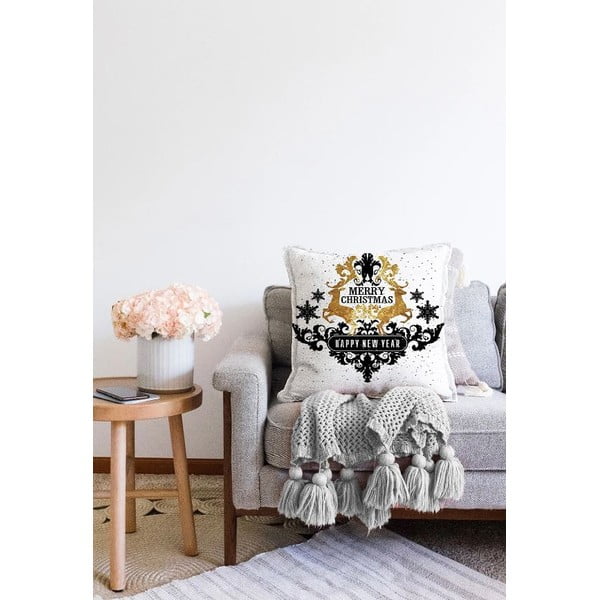 Față de pernă 43x43 cm  cu model de Crăciun – Mila Home-image-2