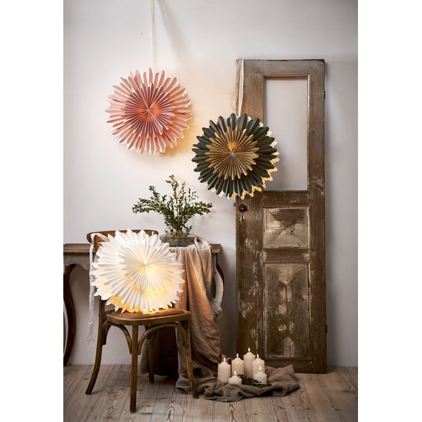 Decorațiune luminoasă de Crăciun roz ø 50 cm Crystal - Star Trading-image-3