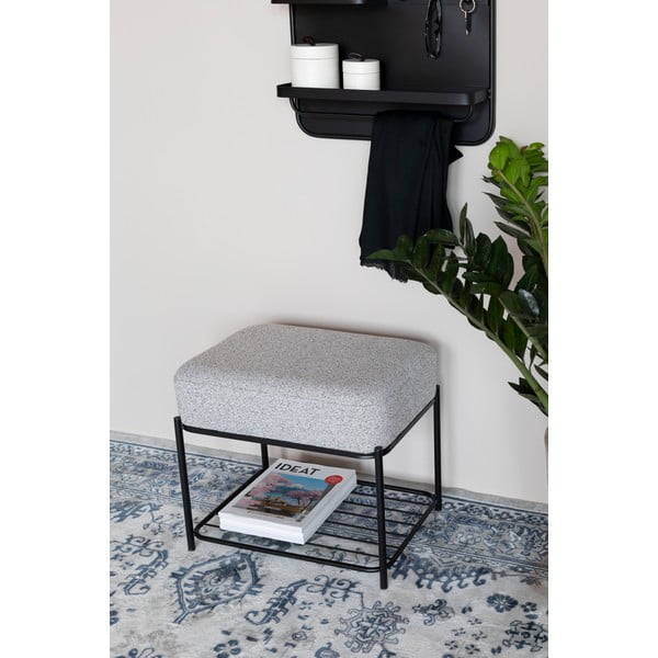 Taburet gri deschis Milou – White Label-image-4