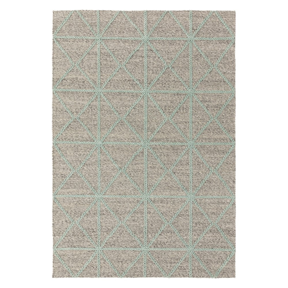Covor Asiatic Carpets Prism, 200 x 290 cm, bej-turcoaz