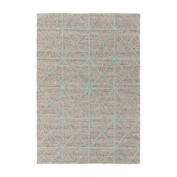 Covor Asiatic Carpets Prism, 120 x 170 cm, taupe-turcoaz