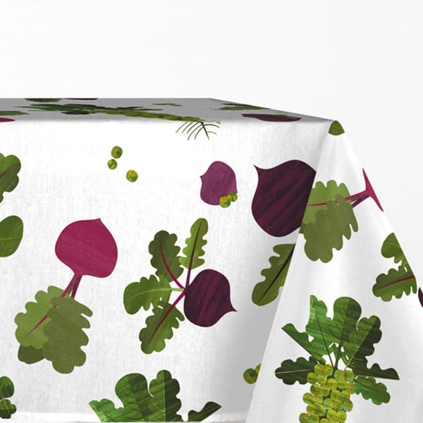 Față de masă din bumbac Happy Friday Basic Greenery, 150 x 150 cm-image-1