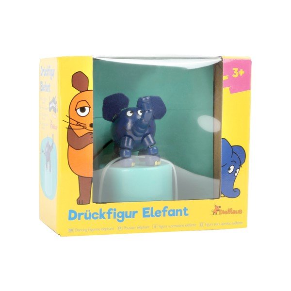 Elefant din lemn cu suport Legler Die Maus-image-2