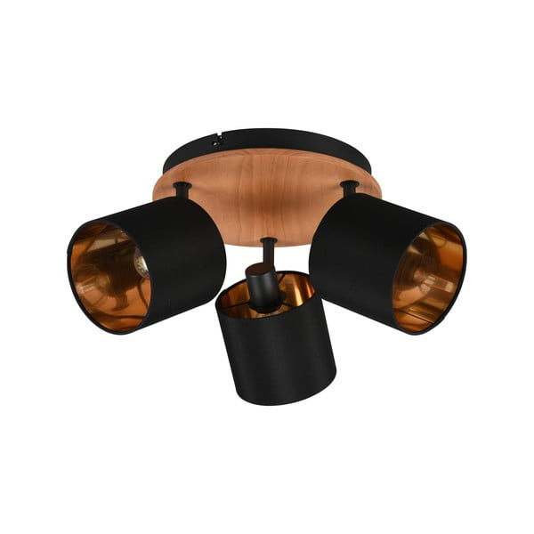 Spot negru/în culoare naturală ø 12 cm Tommy – Reality