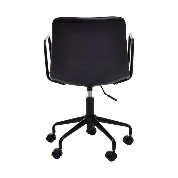 Scaun de birou negru din imitație de piele Forbes – Premier Housewares-image-4