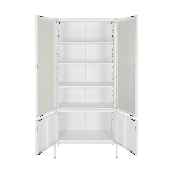 Vitrină albă din metal 80x180 cm Brisbane – House Nordic-image-2