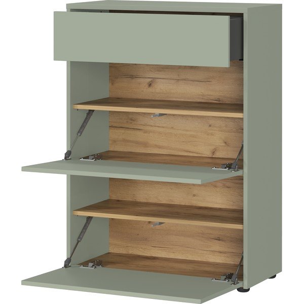 Dulap verde prăfuit cu aspect mat 70x99x34 cm Binetto – Germania-image-2