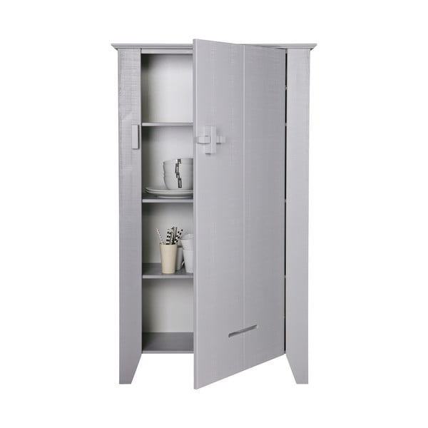 Dulap din lemn WOOOD Gijs, gri-image-3